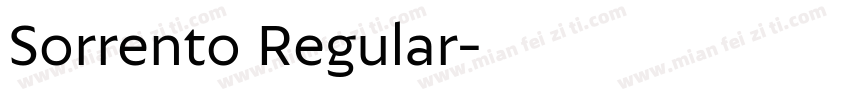 Sorrento Regular字体转换